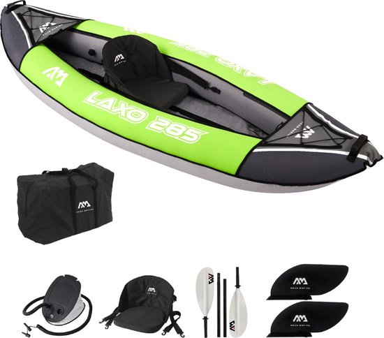 Aqua Marina Laxo LA-285 Kajak Blauw Opblaasbaar - 1 Persoons