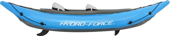 Bestway - Opblaasbare Kayak - Hydro-Force Cove Champion X2 - 2 Persoons - Inclusief Peddels, Stoelen, Handpomp en Vinnen