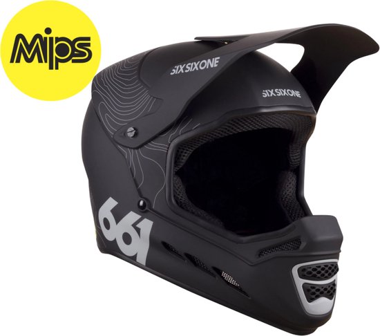SixSixOne | RESET MIPS Helm Contour Black | maat L