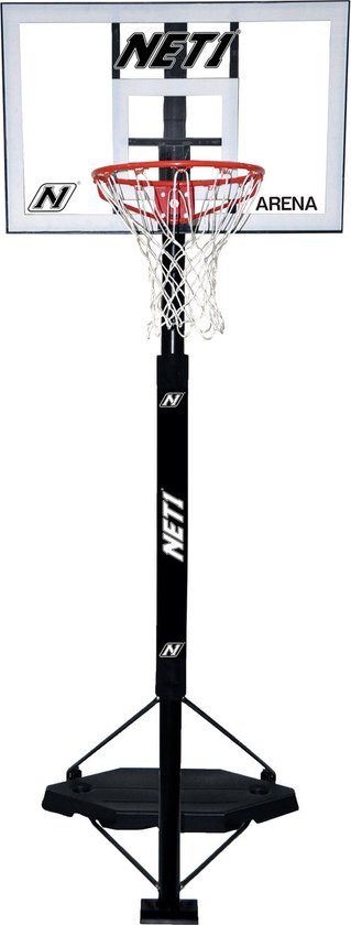 Net1 Arena verplaatsbare basketbalstandaard met ring - voor volwassenen