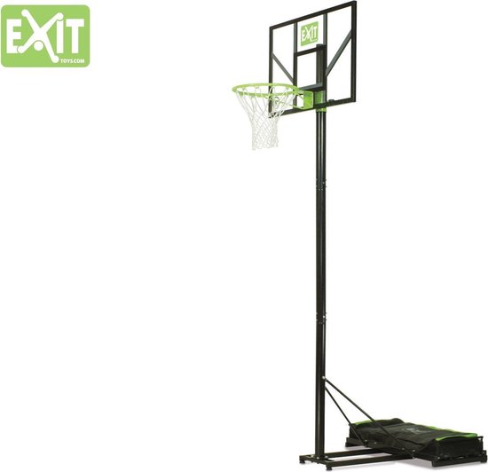 EXIT Comet verplaatsbaar basketbalbord - groen/zwart