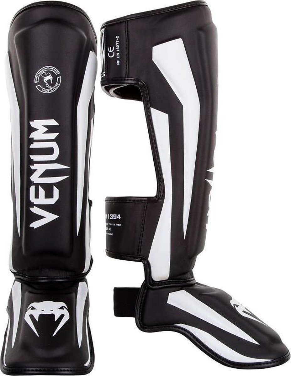 Venum Scheenbeschermers Elite Zwart/Wit Extra Large