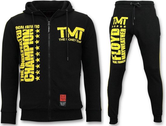 Exclusieve Trainingspak Heren - TMT Floyd Mayweather Set - Zwart