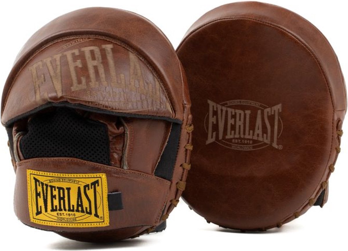 Everlast Retro Professionele Handpads - Leer - Bruin