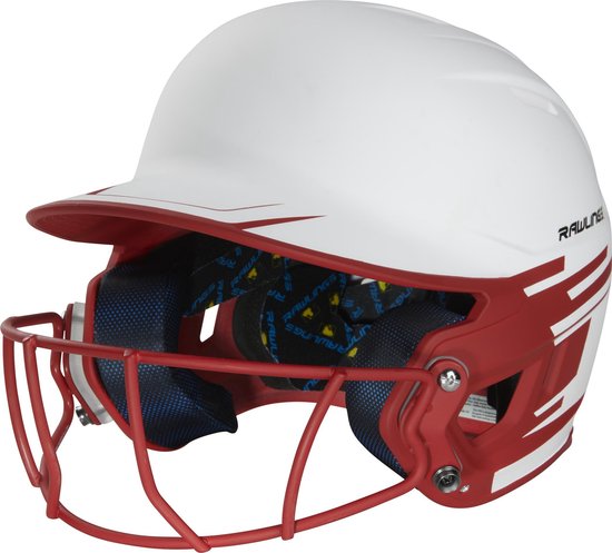 Rawlings MSB13S Mach Ice Softball Helmet w/Mas Color Scarlet