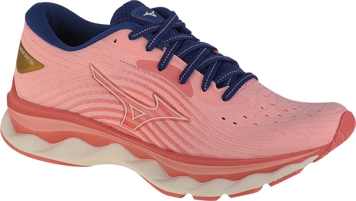 Mizuno Wave Sky 6 J1GD220273, Vrouwen, Roze, Hardloopschoenen, maat: 37