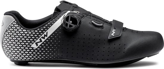 Northwave Fietsschoenen - Maat 42 - Unisex - zwart/zilver