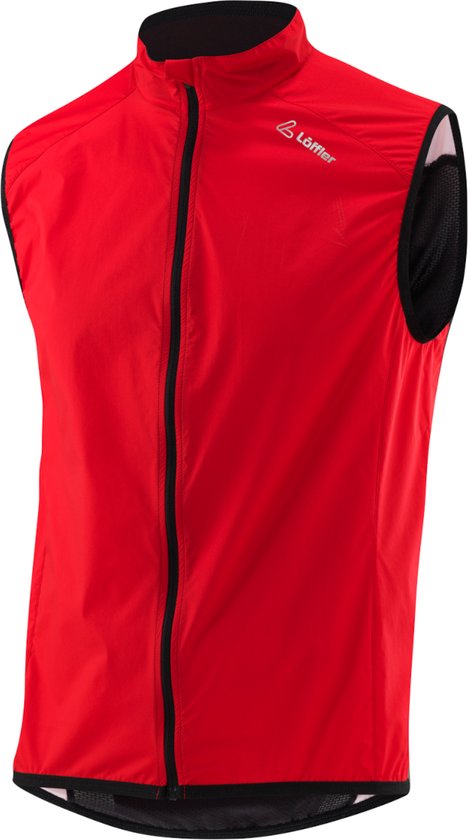 Loeffler fietsvest zonder mouwen M Bike Vest WPM Pocket - Rood