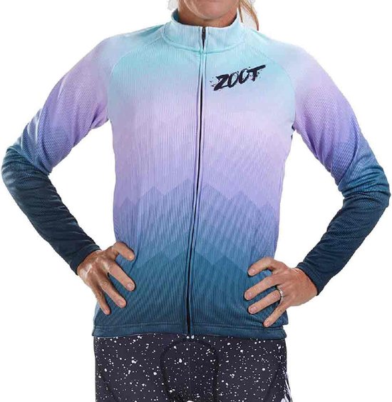 Zoot Ltd Cycle Thermo Jersey Met Lange Mouwen Rood,Oranje S Vrouw