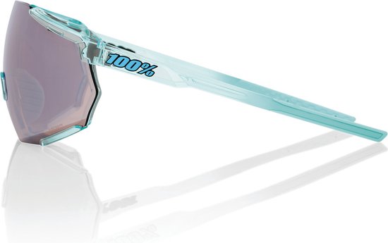 100% Racetrap 3.0 - Polished Translucent Mint - HiPER Silver Mirror Lens