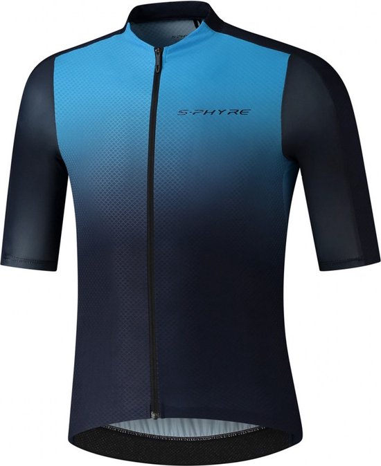 Shimano S-PHYRE Fietsshirt Korte Mouwen Flash Blauw-XL