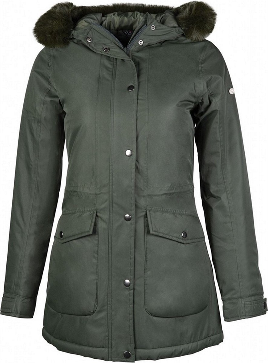 HKM Waterdichte winterjas Parka Eaton - maat XS - hunting green