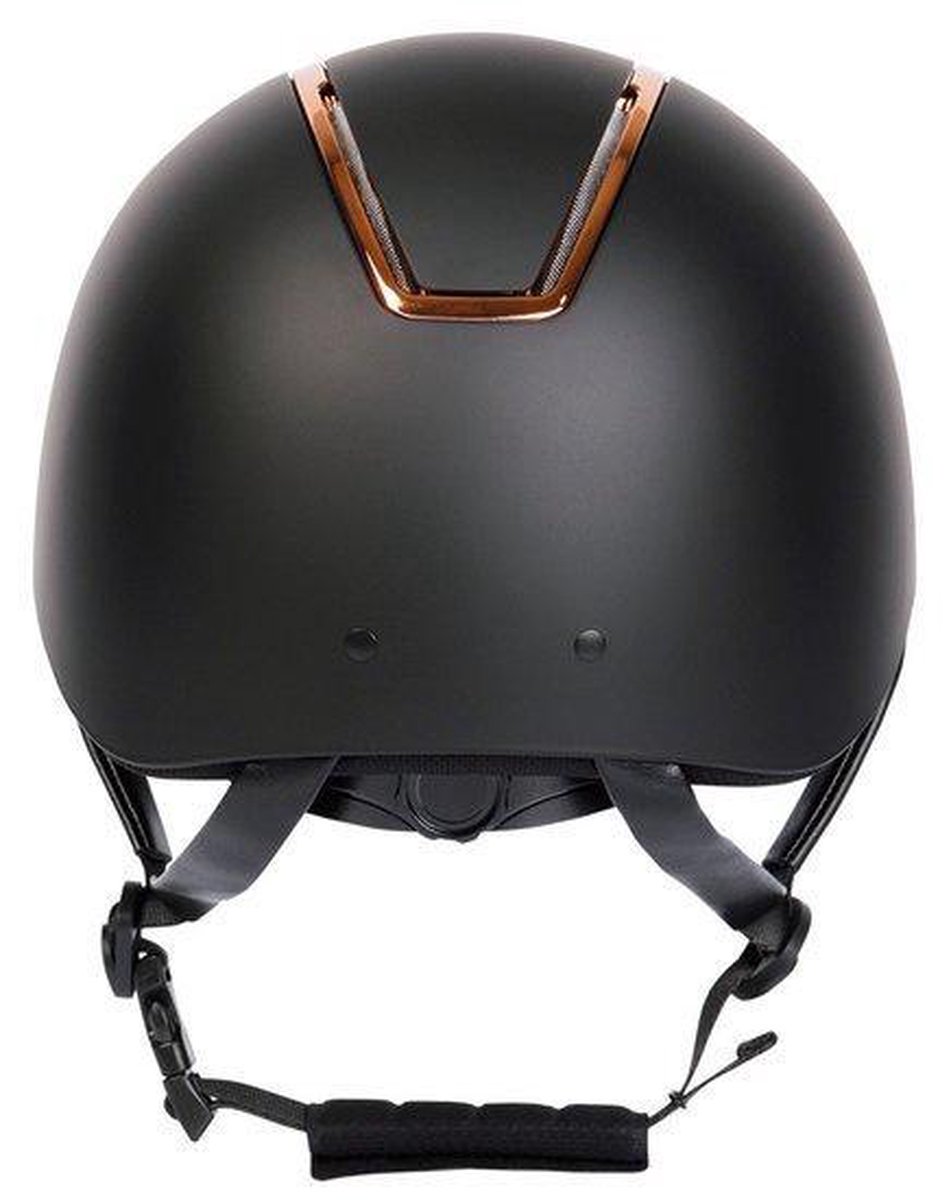Harry's Horse Veiligheidscap Royal Matt 58-60 zwart-rosegold