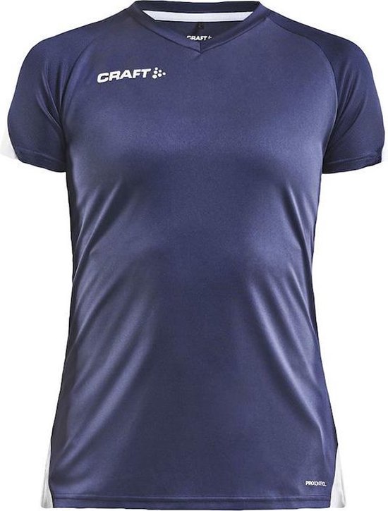 Craft T-Shirt Pro Control Impact SS Tee Dames Navy Wit