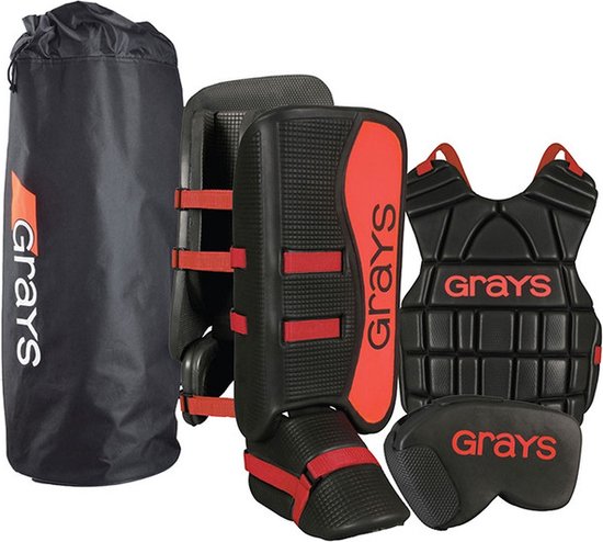 Grays G90 Goalieset Junior - Keeper body - Black/Red