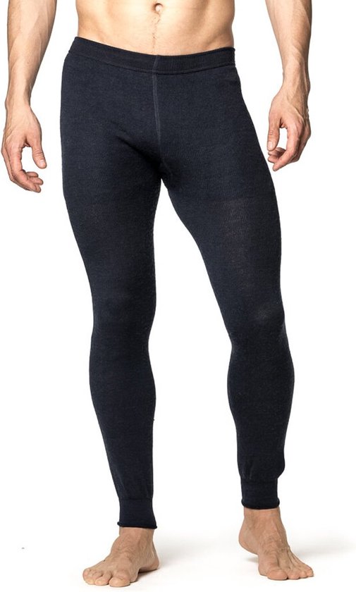 Woolpower Long John 200 merino ondergoed zwart Maat M