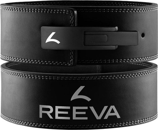 Reeva Lifting Belt (10MM) - Powerlift Riem in Maat S - Geschikt voor Powerlifting, Fitness en Bodybuilding - Lever belt voor Heren en Dames
