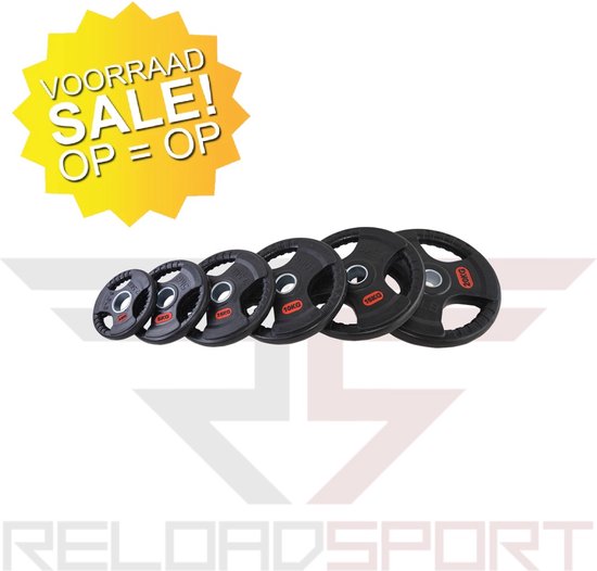 ReloadSport - Halterschijven - Olympische - Halterschijvenset - 75KG - 50mm - Tri grip halterschijf - gewichtsschijven