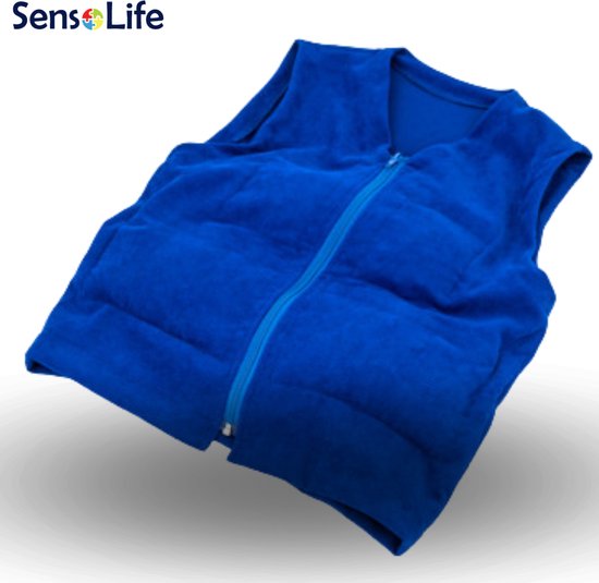 Verzwaringsvest voor kinderen - maat S - (110 - 125cm) - 1 kg - blauw