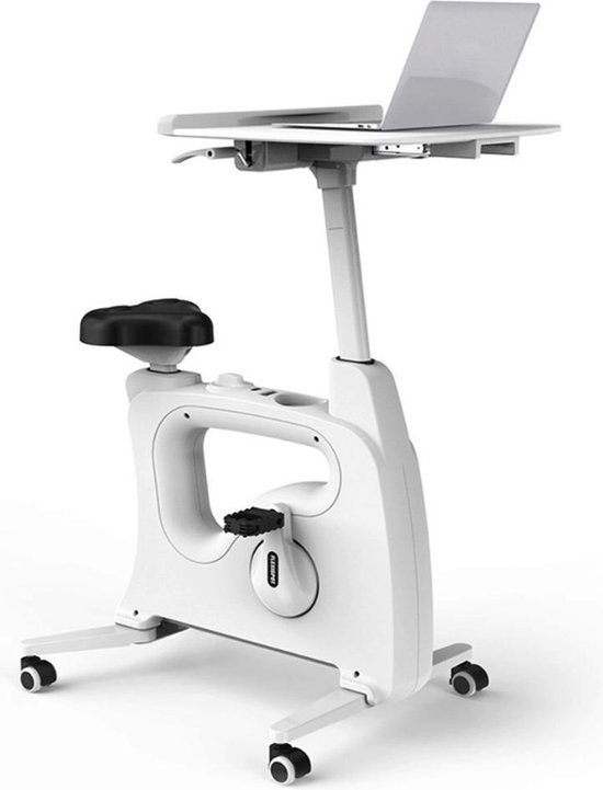 Bureaufiets met eigen laptoptafel Deluxe - LCD scherm - Deskbike - Flexispot