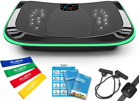 4D Driedubbele Motor Trilplaat | Krachtig | Magnetische Therapiemachine | Gebogen oppervlakte | 4.0 Bluetooth Speakers | Vibratie, Oscillatie & Microvibratie | 3 Stille Motoren