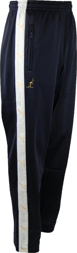 Australian broek met witte bies donker blauw en 2 ritsen maat 3XL/56