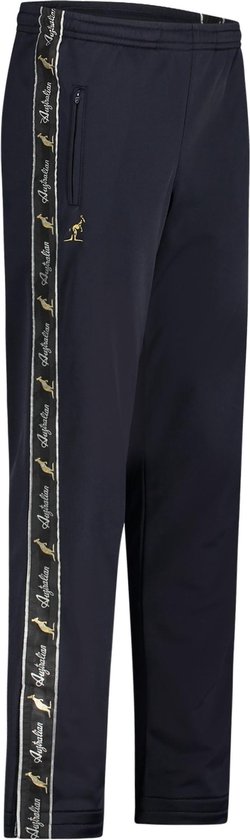 Australian broek met zwarte bies navy en 2 ritsen maat XS/44