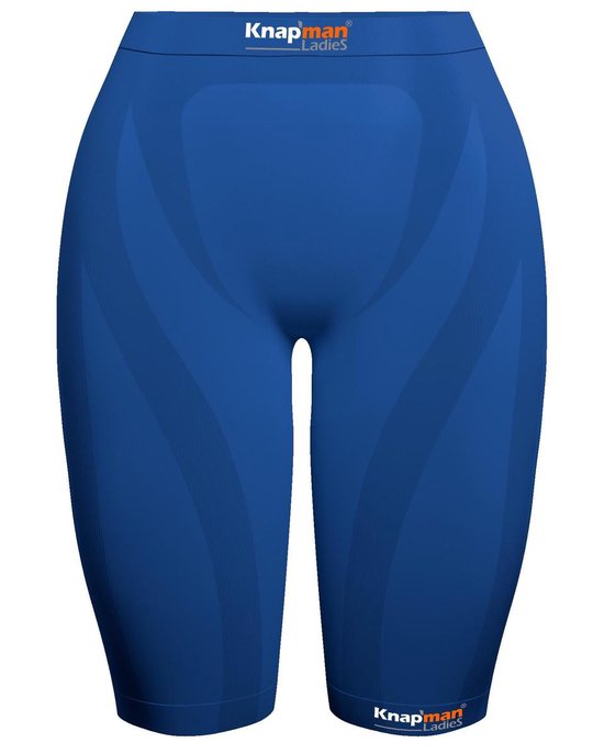 Knapman Ladies Zoned Compression Short 45% Royal Blauw | Compressiebroek (Liesbroek) voor Dames | Maat L