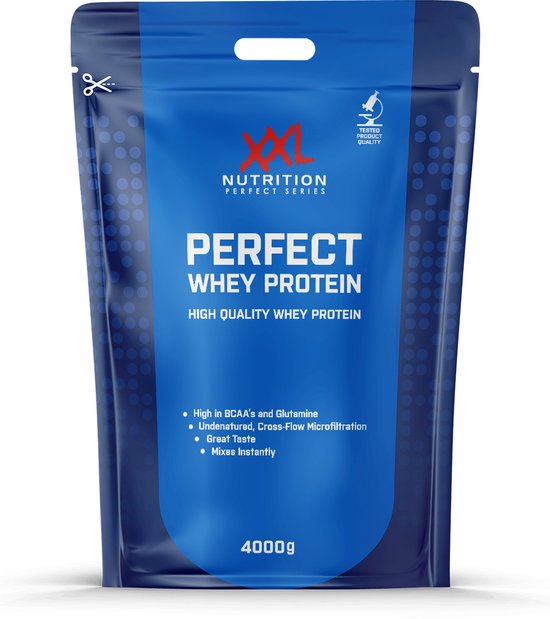 XXL Nutrition - Perfect Whey Protein - Eiwitpoeder, Proteïne poeder, Eiwitshake, Proteine Shake - Chocolade - 4000 gram
