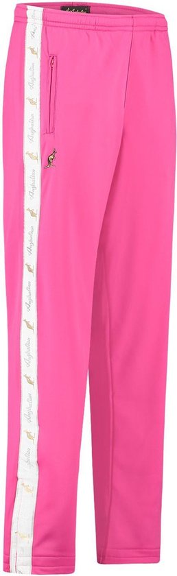 Australian broek met witte bies roze en 2 ritsen maat S/46