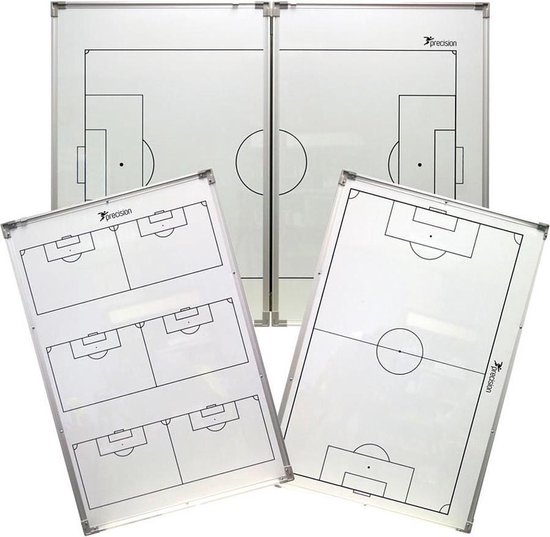 Precision Coachbord Voetbal 90 X 120 Cm Magnetisch Wit 30-delig