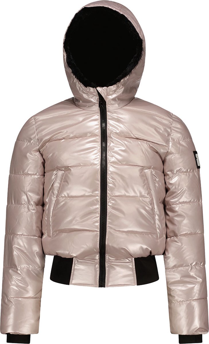 Super Rebel Girls Funk Metallic Jacket Pink Metal - Wintersportjas Voor Meisjes - Roze - 116
