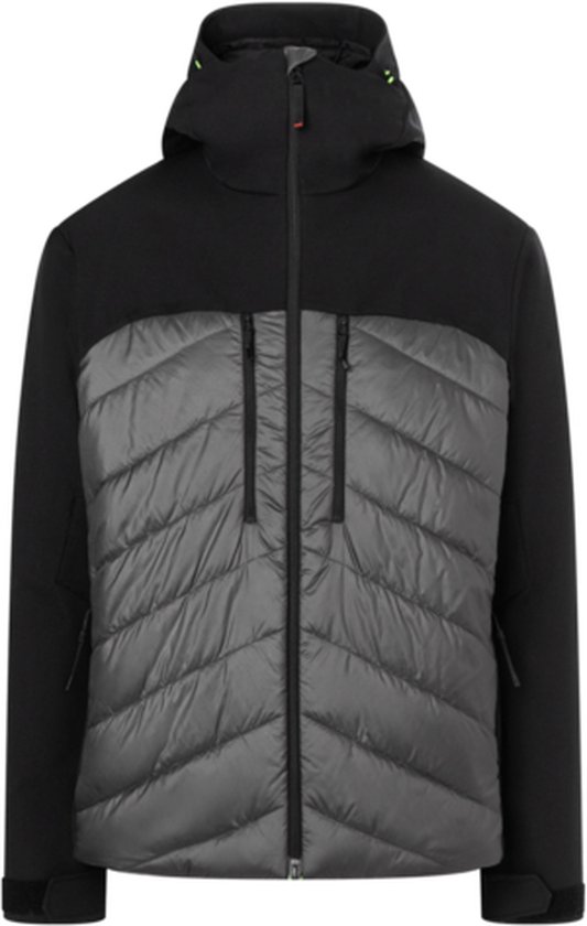 Fire + Ice Junis Ski Jacket Black - Wintersportjas Voor Heren - Ademend - Zwart - 48