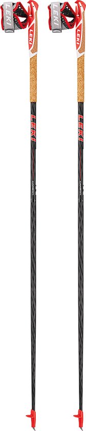 Leki Vertical K - Weiss-neonrot - Maat Unisex_130CM