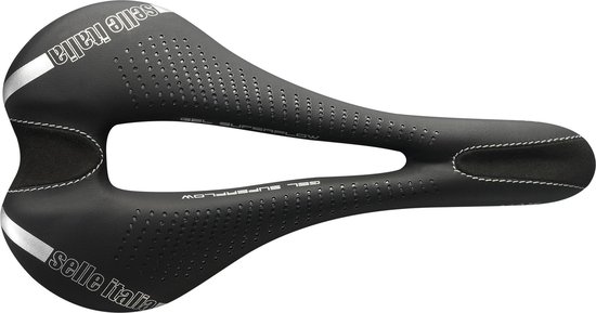 Selle Italia Max SLR Gel Superflow Zadel, zwart Breedte L | 14,5cm