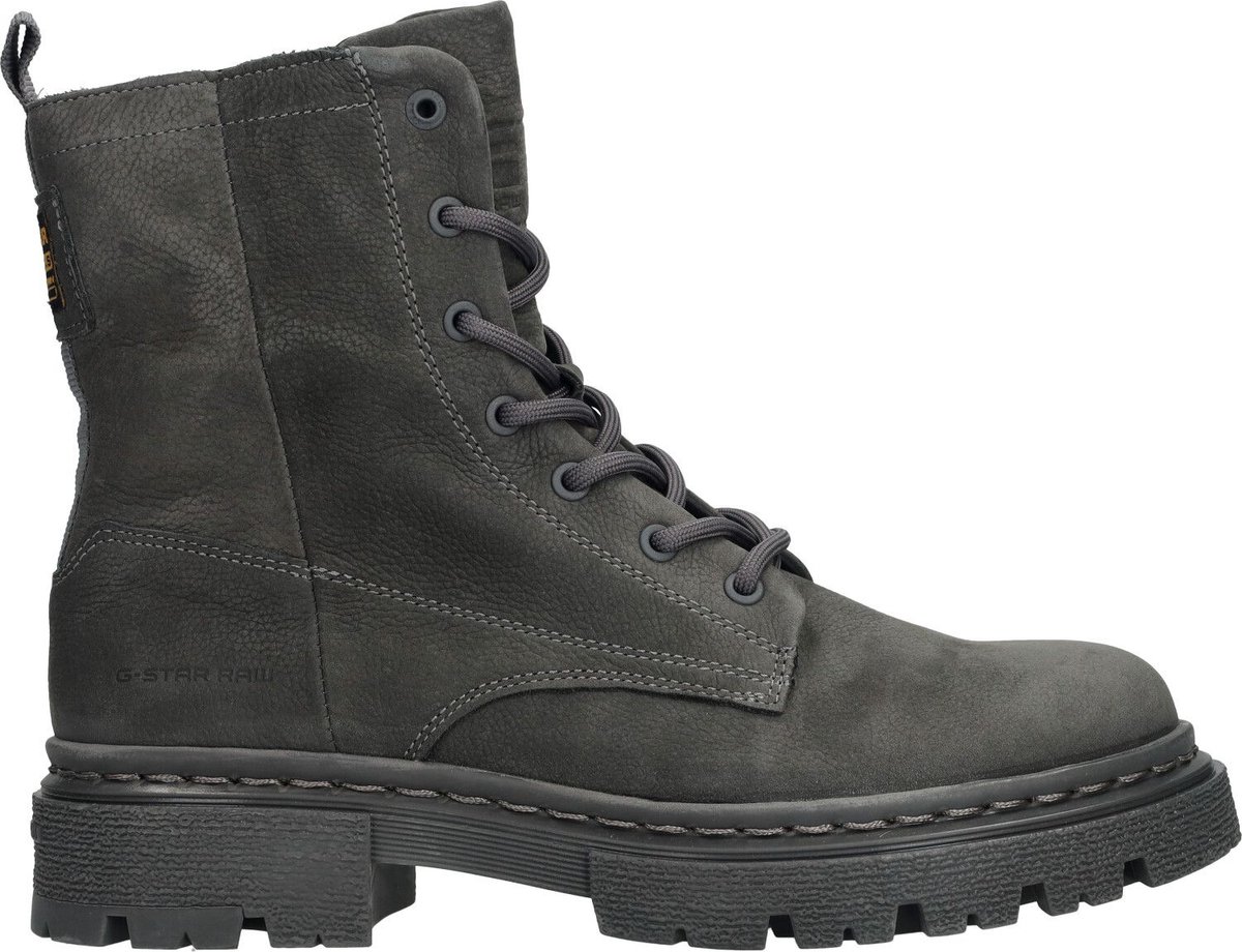 G-Star Raw Kafey Hgh Lace Nub W Veterboots - Laarzen Met Veters - Dames - Grijs - Maat 37
