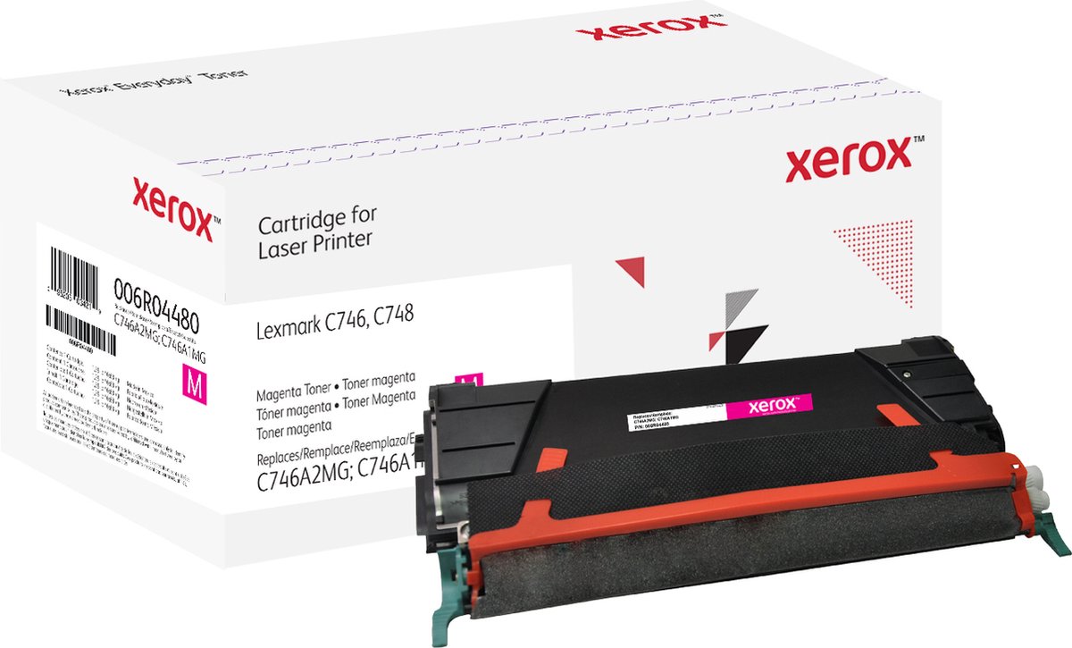 Everyday Magenta Toner vervangt de Lexmark C746A2MG; C746A1MG, Hoog rendement