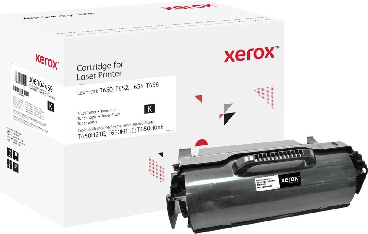 Everyday Zwart Toner vervangt de Lexmark T650H21E; T650H11E; T650H04E, Hoog rendement