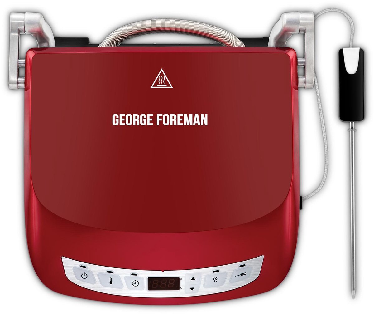 George Foreman 24001-56 Evolve Precision Probe Grill met extra diepe grillplaten - Contactgrill