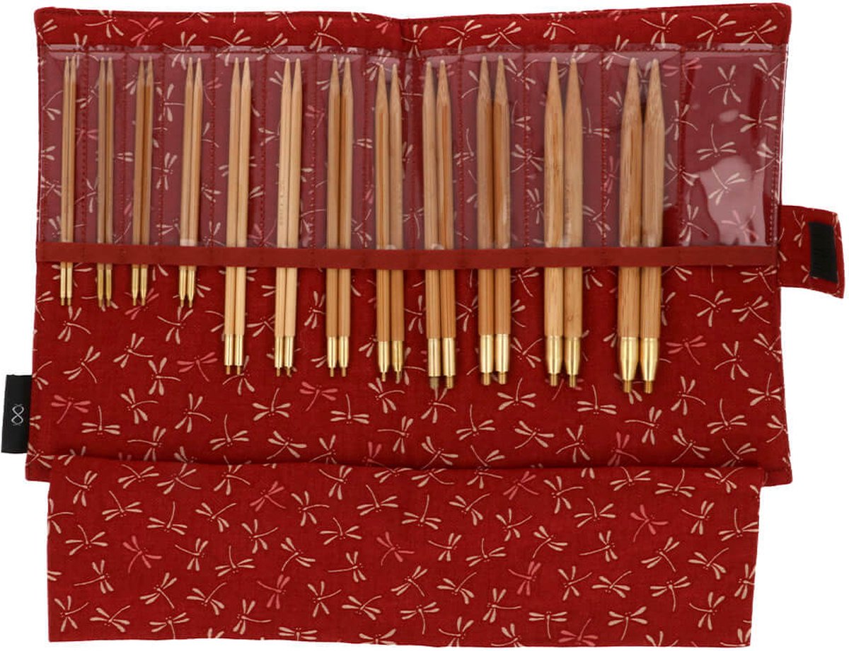 Seeknit Koshitsu verwis. rondbreinaaldenset STD rood.