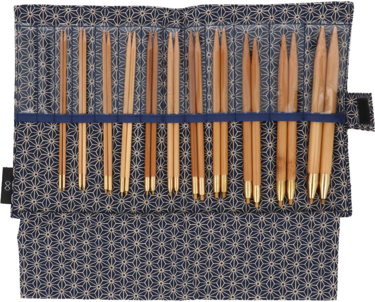 Seeknit Koshitsu verwis. rondbreinaaldenset STD blauw.