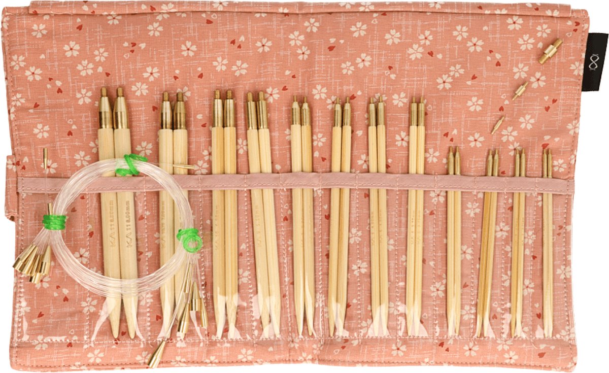 Seeknit Shirotake verw. rondbreinaaldenset STD roze.