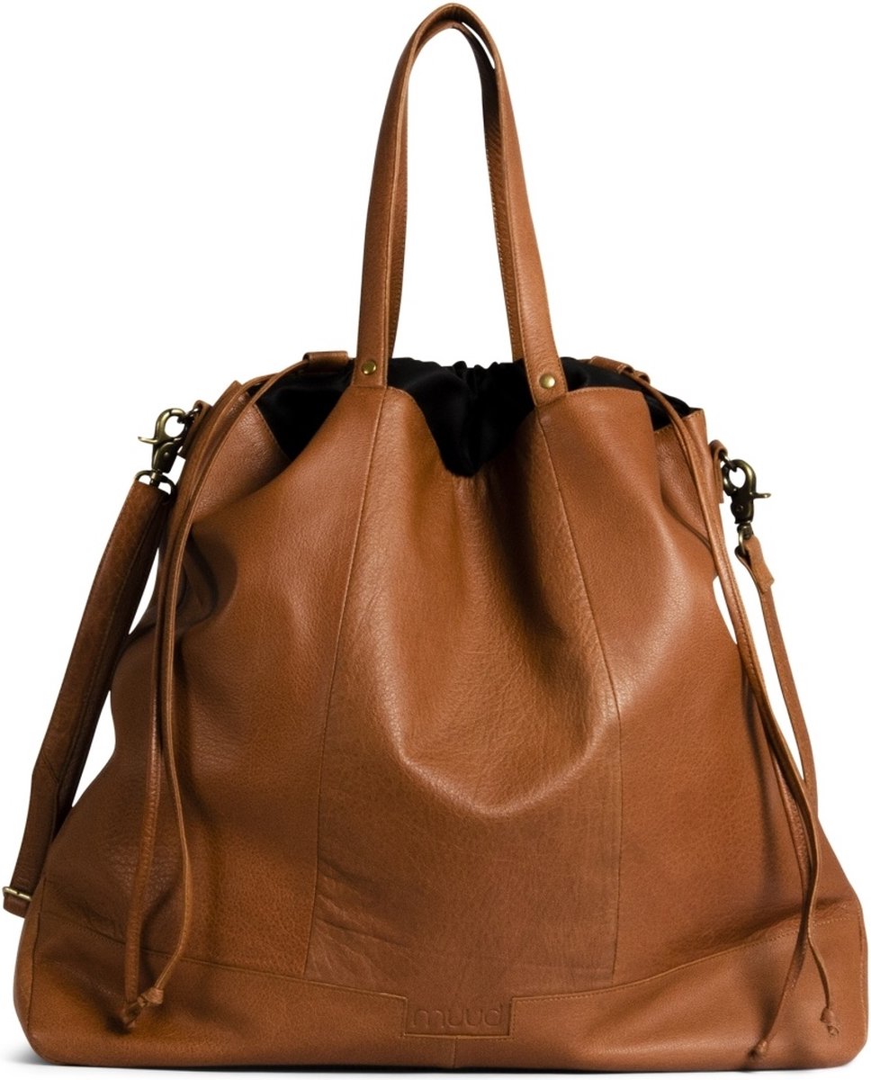 MUUD - Lofoten XL - Luxe lederen Handwerktas - Whisky