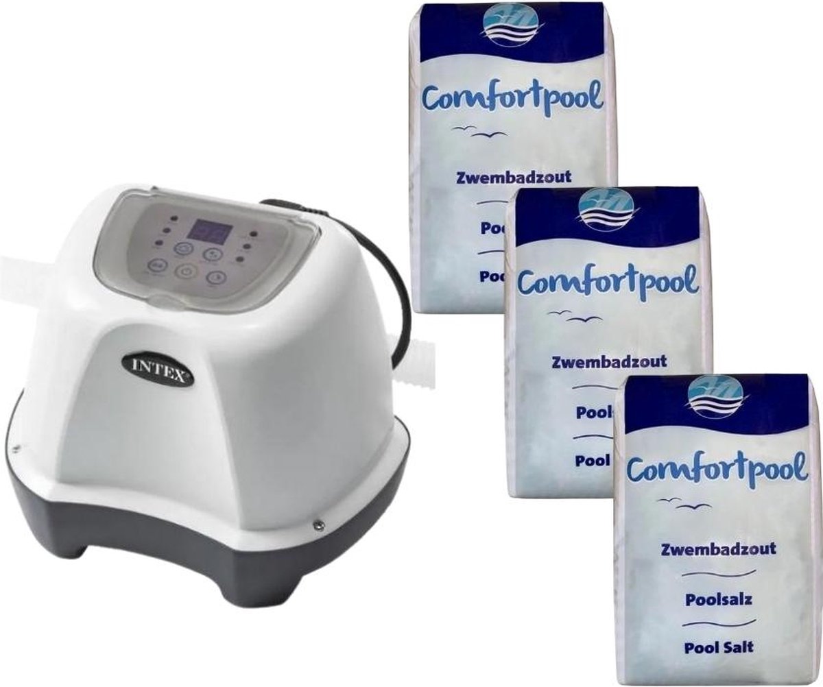 Intex - Zoutwatersysteem 26664GS & Zwembadzout 60 kg
