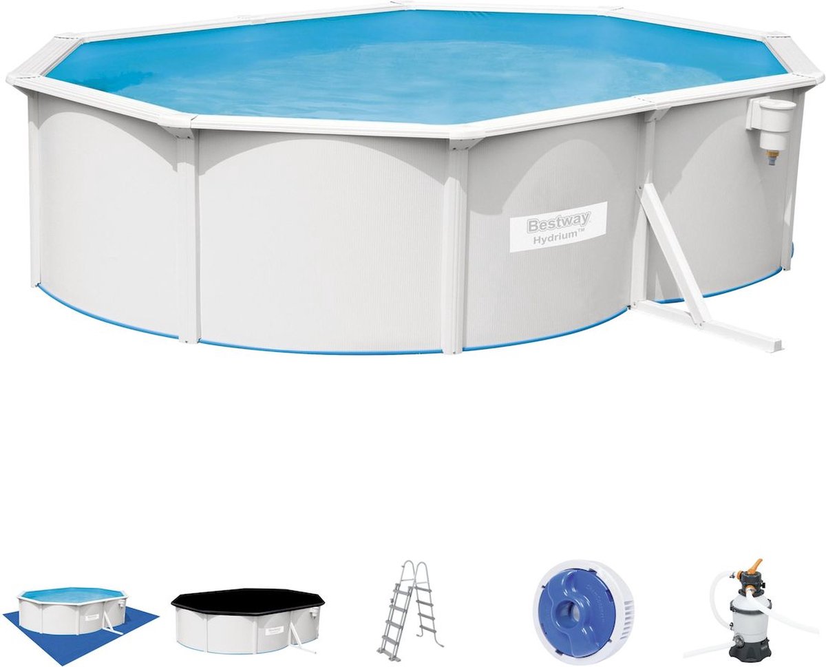 Bestway Hydrium metalen zwembad | 500 x 360 x 120 cm