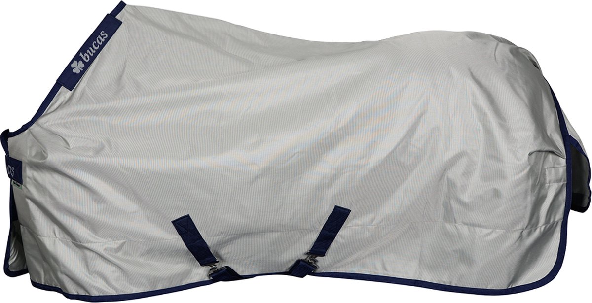 Bucas Deken Power Turnout Big Neck 0gr Zilver - 155/208