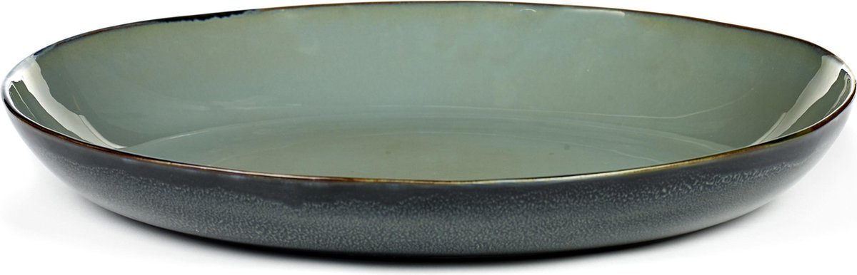 Serax Terres de Rêves Serveerschaal - XL - 35,5cm - Dark Blue/Smokey Blue