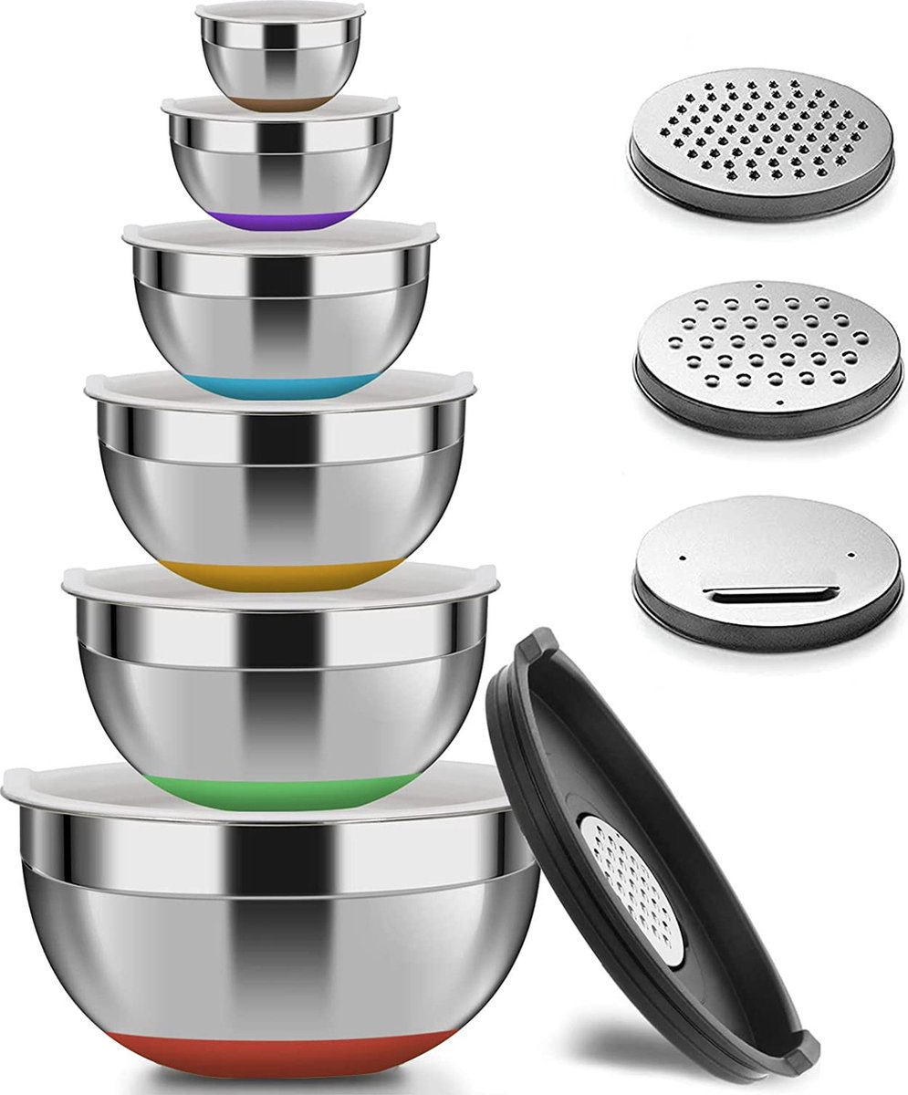 Roestvrij Staal Mengkommen / mengkom Set - Voedsel Opslag