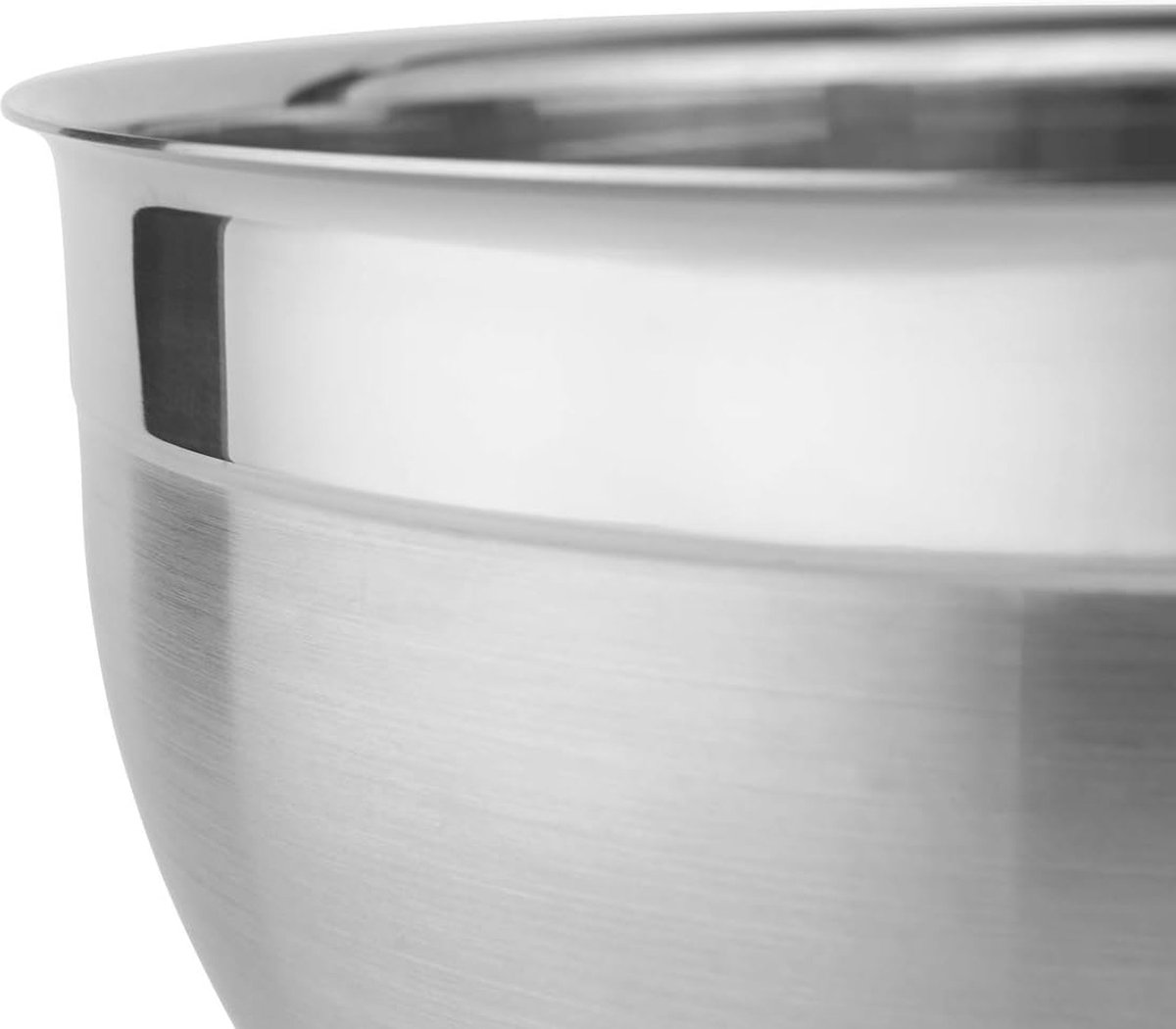 Kom, hoog, hoogwaardige, elegante roestvrijstalen kom voor het bereiden en bewaren van voedsel, 18/10 roestvrij staal, vaatwasmachinebestendig, 24 cm