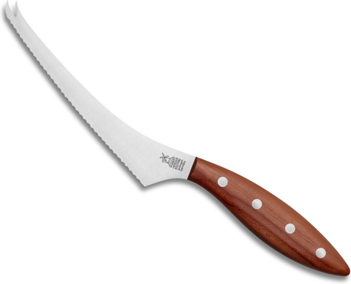 Robert Herder Mola Kaasmes voor Zachte Kazen - RVS - Lemmet 16.5 cm - Fromago - Heft Pruimenhout